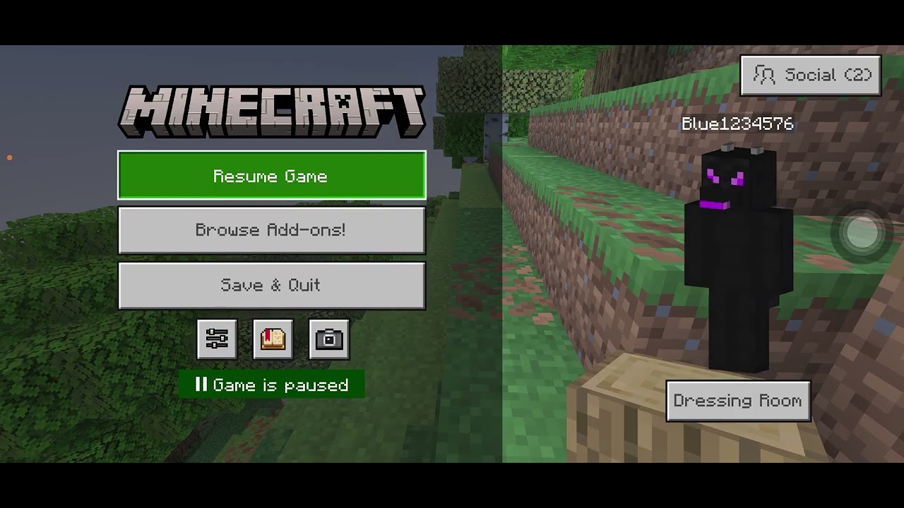 Playing Minecraft 
