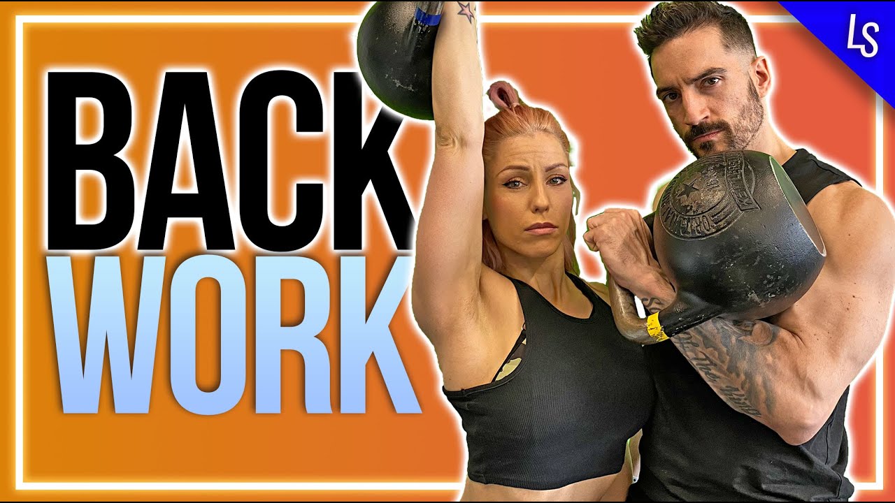 20 Minutes of Kettlebells To A STRONGER Back - (NO REST/ TABATA)