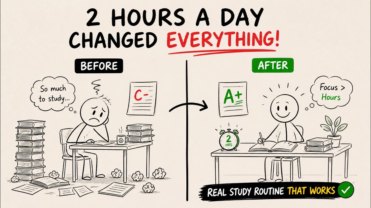 I Studied 2 Hours a Day&hellip; And Got Straight A&rsquo;s | Real Study Routine That Works