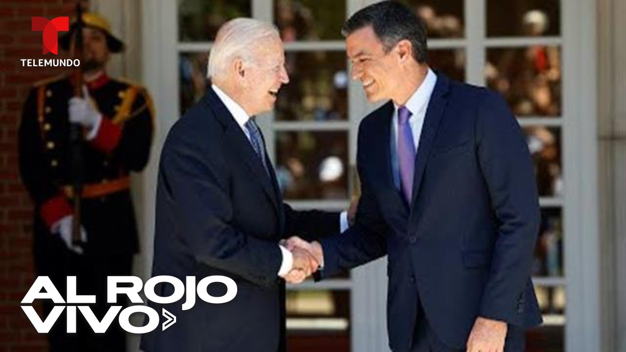 El presidente del Gobierno español, Pedro Sánchez, recibe al presidente Biden | Al Rojo Vivo