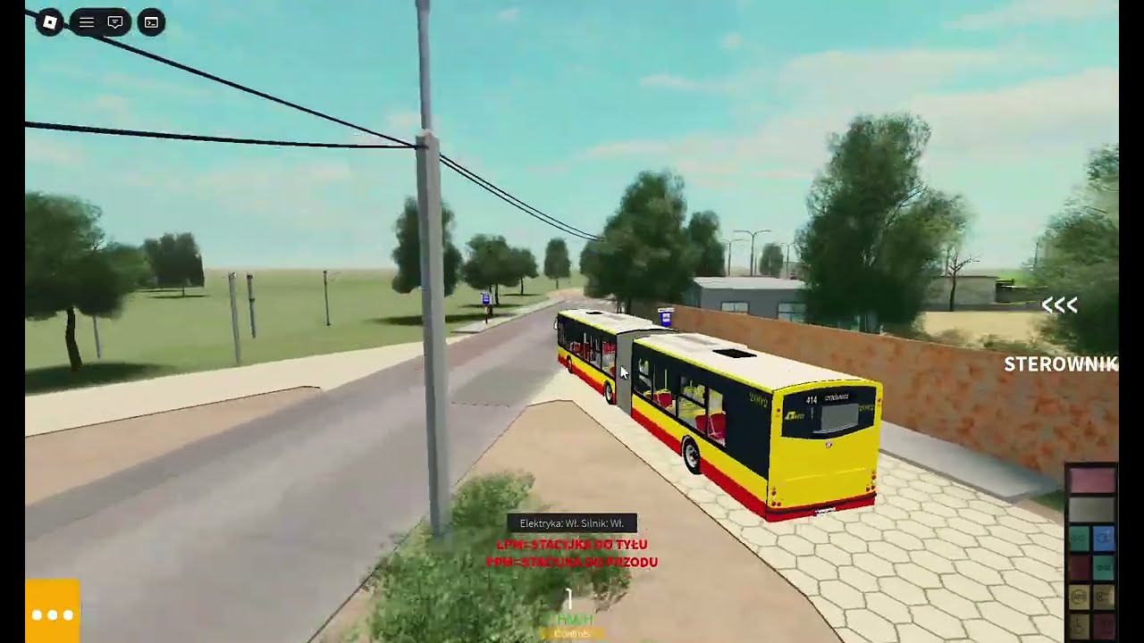 Warsaw Bus Driving#1 Solbus SM18 linia 414 Instalatorów-Szczęśliwice #414 #wbd #2002 #warsaw #roblox