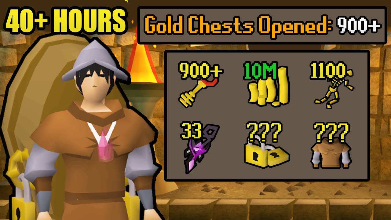 40 hours of Shades of Mort'ton Gold Chests | Every Drop: No Banking (#12) [OSRS]