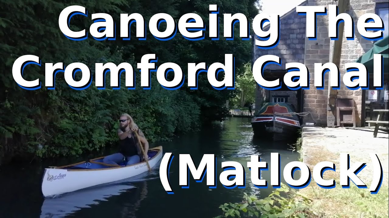 Canoeing the Cromford Canal near Matlock, Derbyshire