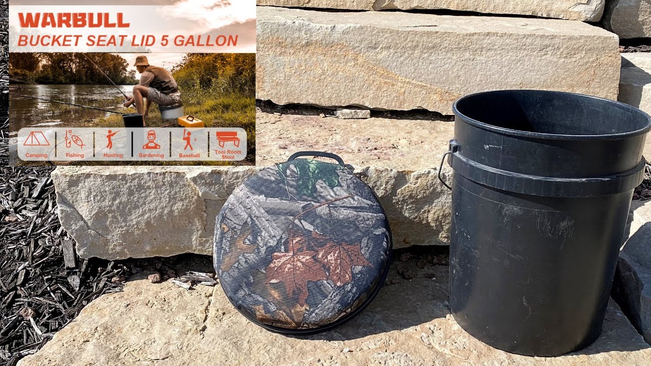 WarBull 360-Degree Swivel Bucket Cushion | Hunting, Fishing, Gardening and Camping, Waterproof