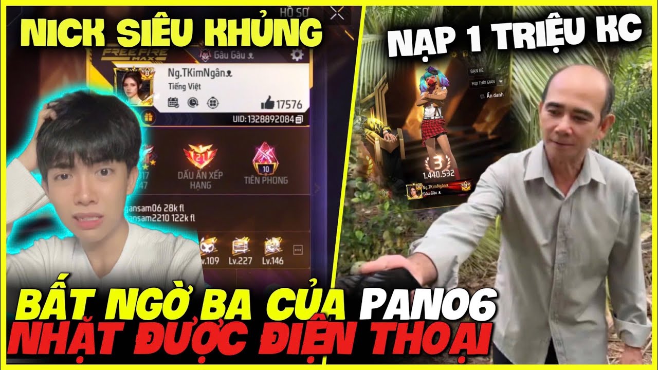 Bất Ngờ Ba Của Pan06 Nhặt Được Điện Thoại Cổ Sở Hữu Con Ni.ck FF Si&ecirc;u Khủng !!!