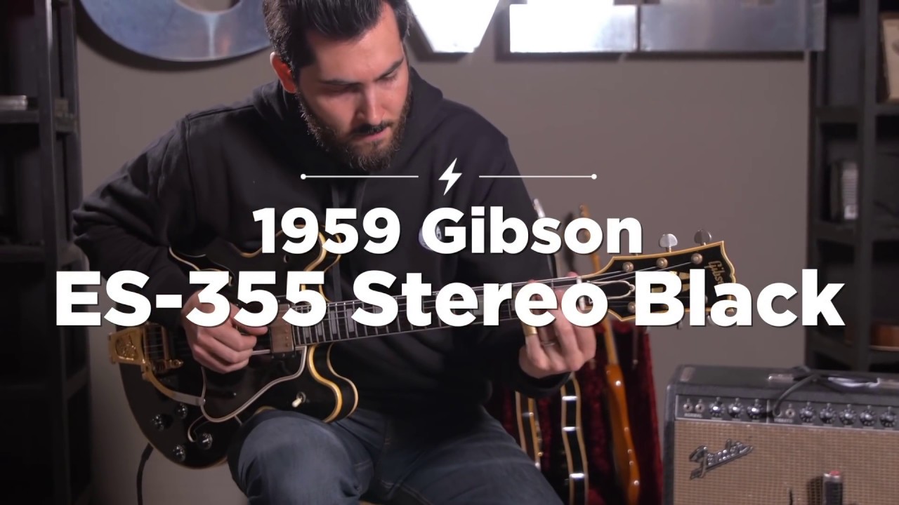 1959 Gibson ES 355 Stereo Black | CME Quick Riff | Ariel Posen