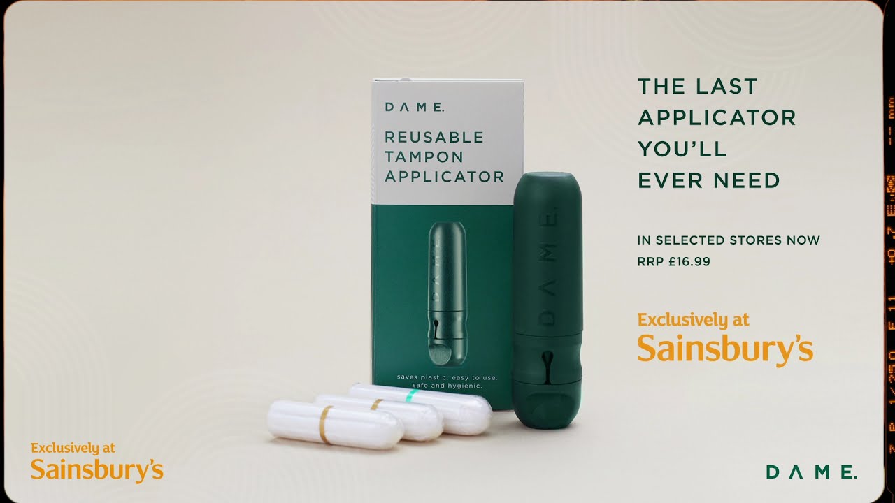 DAME Reusable Tampon Applicator, exclusively at Sainsbury's