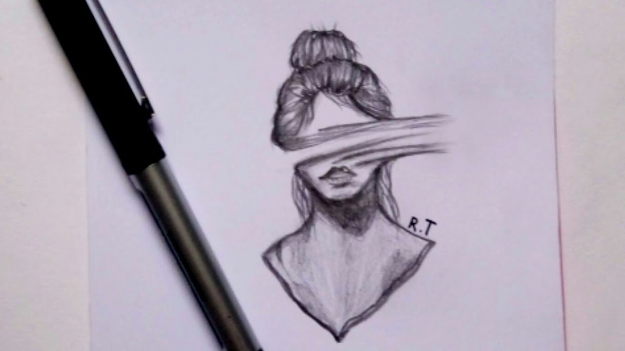 رسم سهل || رسم تعبيري سهل جدا || Expressive drawing