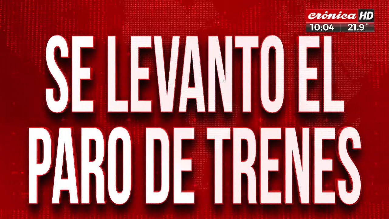 Atención: se levantó el paro de trenes