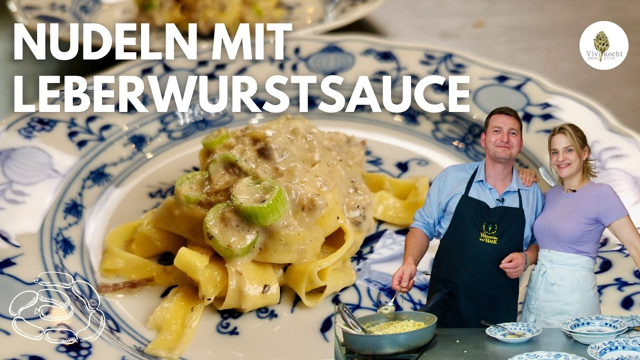 Nudeln mit Leberwurstsauce I Vivi kocht mit Stef Wieser