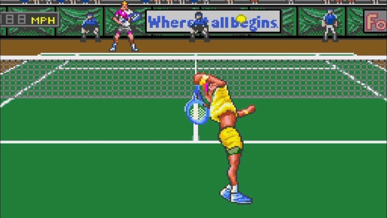 First Time Playing | David Crane's Amazing Tennis (Sega Genesis)