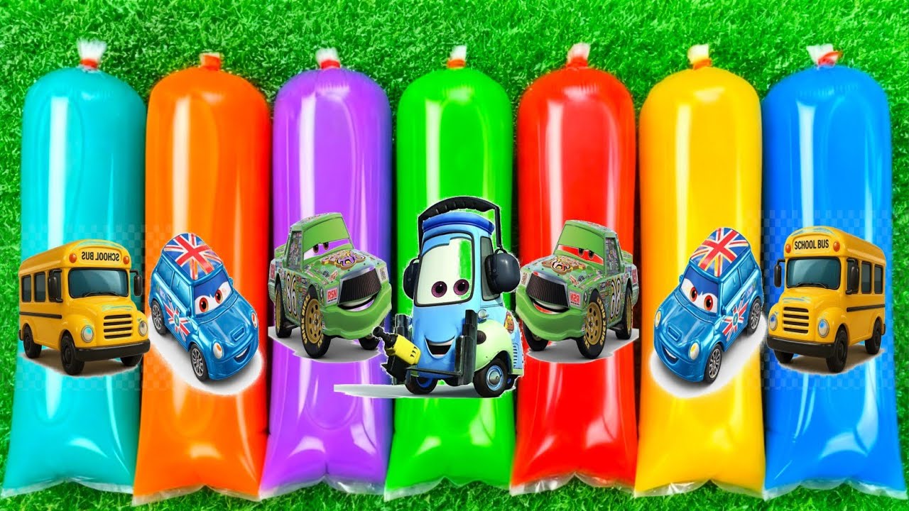 Unboxing Disney Pixar Cars: Lightning McQueen, Fillmore, Doc Hudson, Cruz Ramirez, Mater