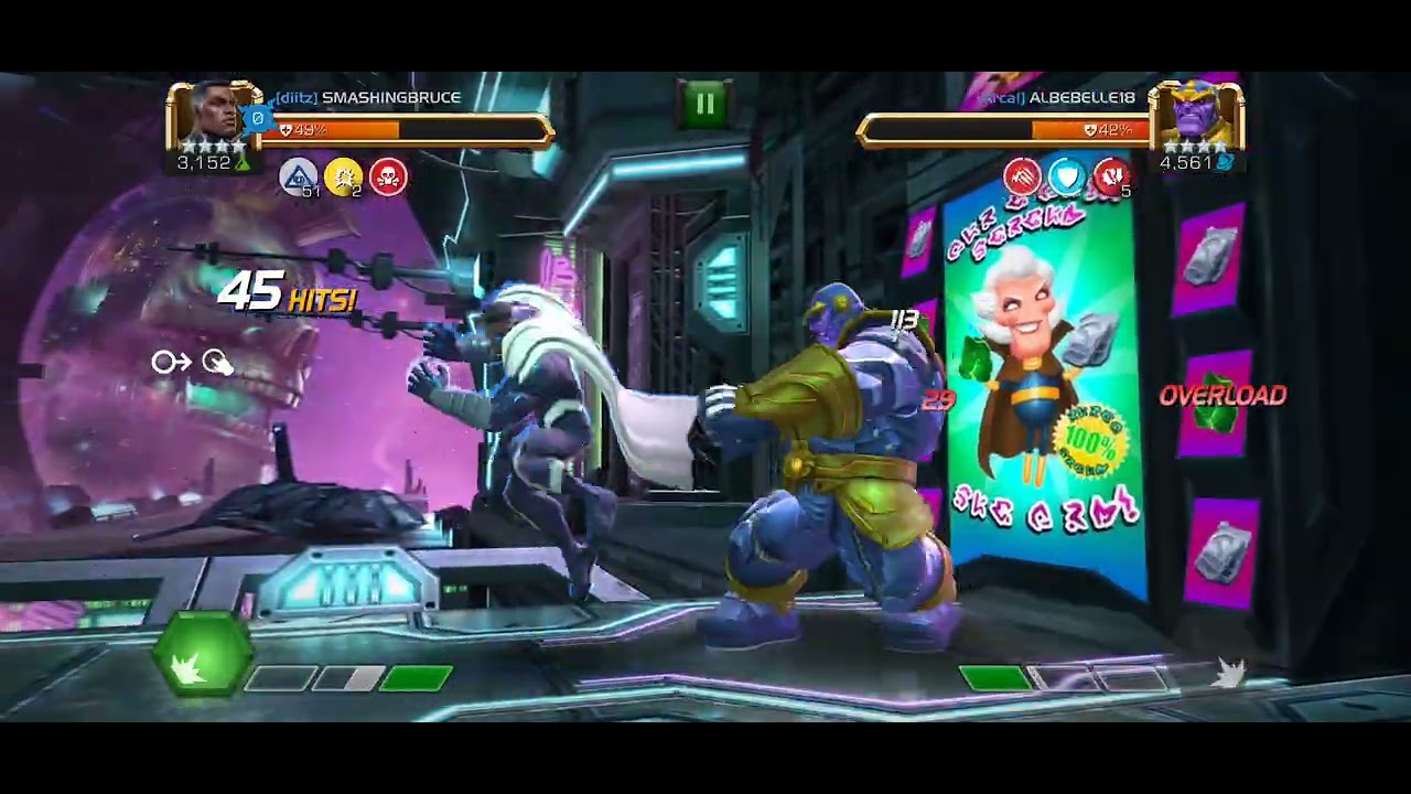 Blue Marvel vs Thanos MCOC