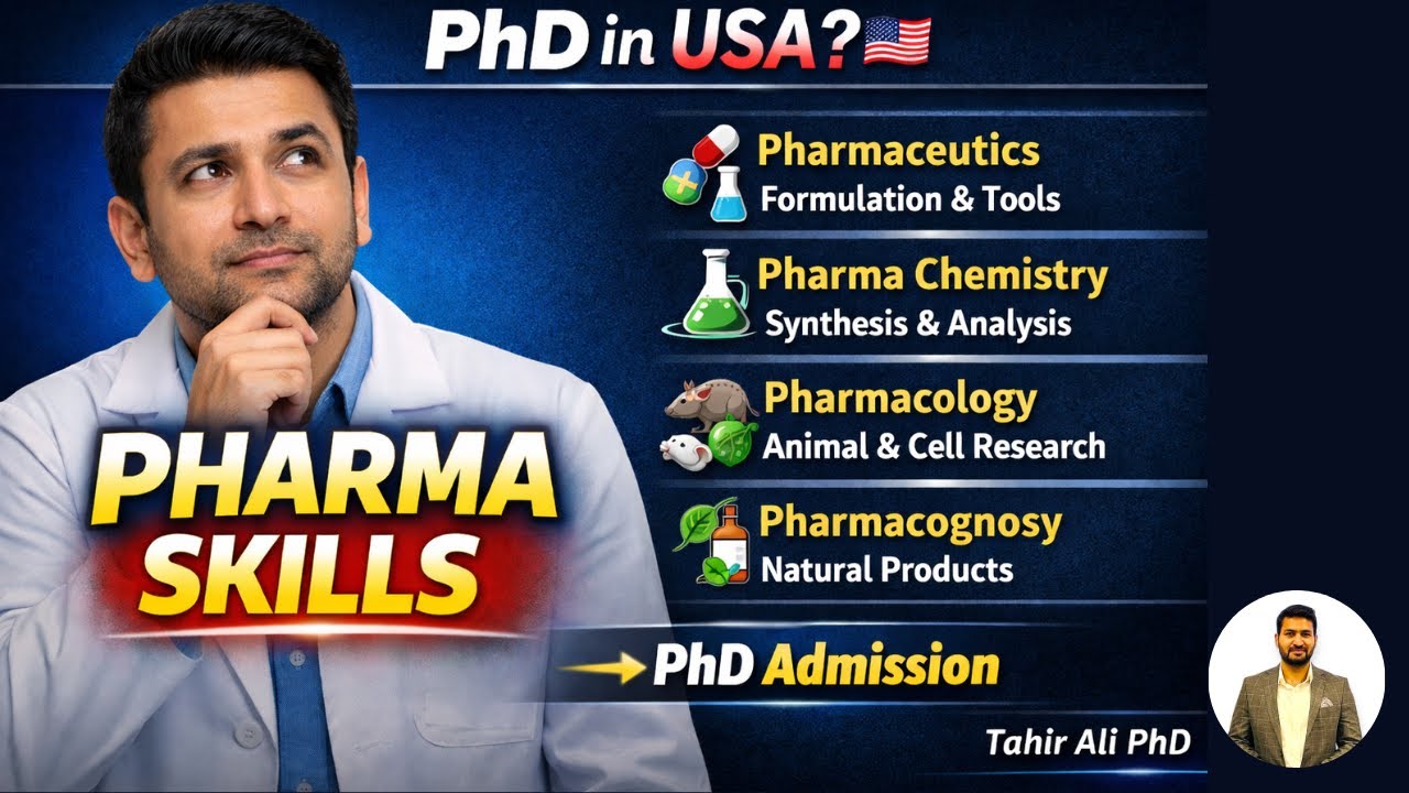 Skills Required for PhD in Pharmaceutical Sciences | USA & Abroad | Urdu/Hindi