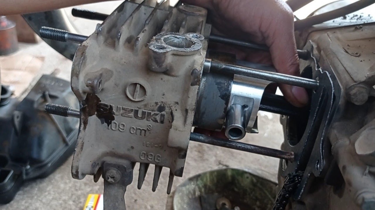 Merakit Piston dan Blok Silinder Suzuki Smash | Tutorial Pasang Cylinder Block