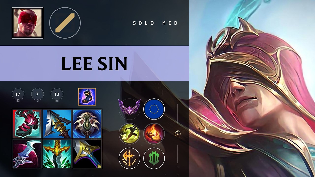 Lee Sin Mid vs Twisted Fate - EUW Master Patch 26.08