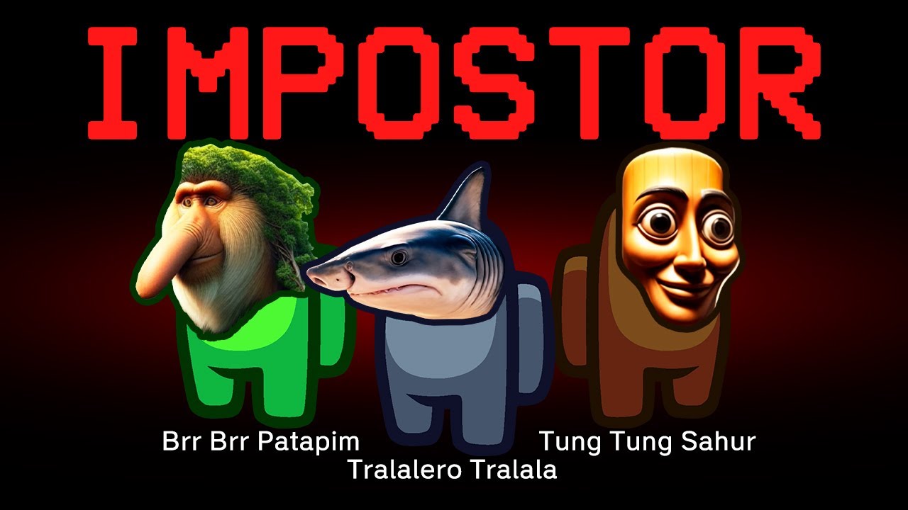 Among Us но Italian Brainrot — самозванцы