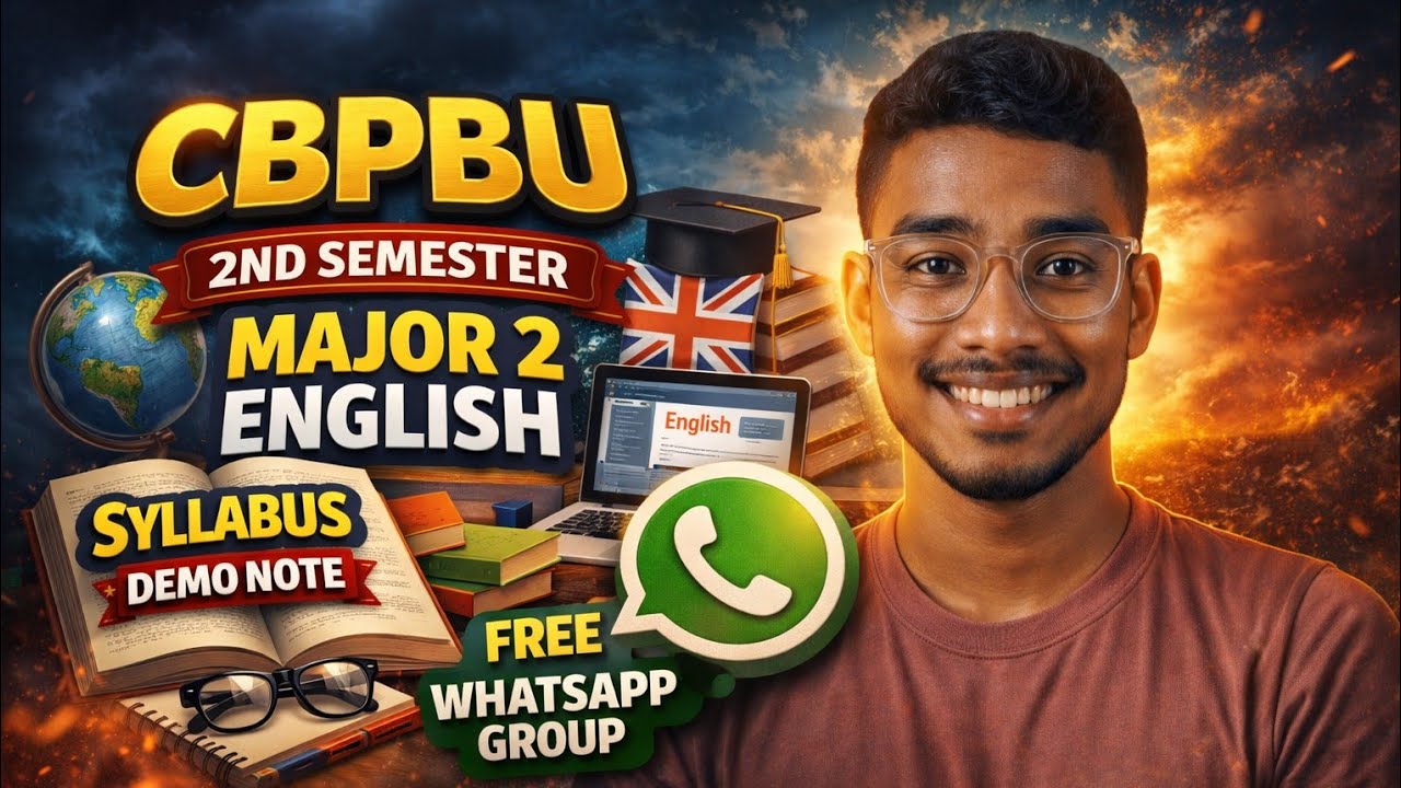CBPBU 2nd Semester MAJOR 2 ENGLISH Syllabus | Study Care WB