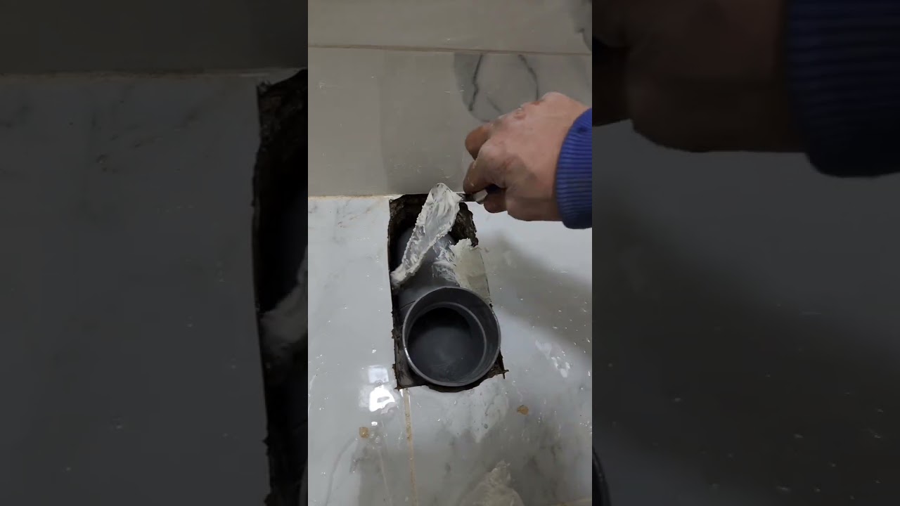 От сверления и установки колена сиденья унитаза до его установки