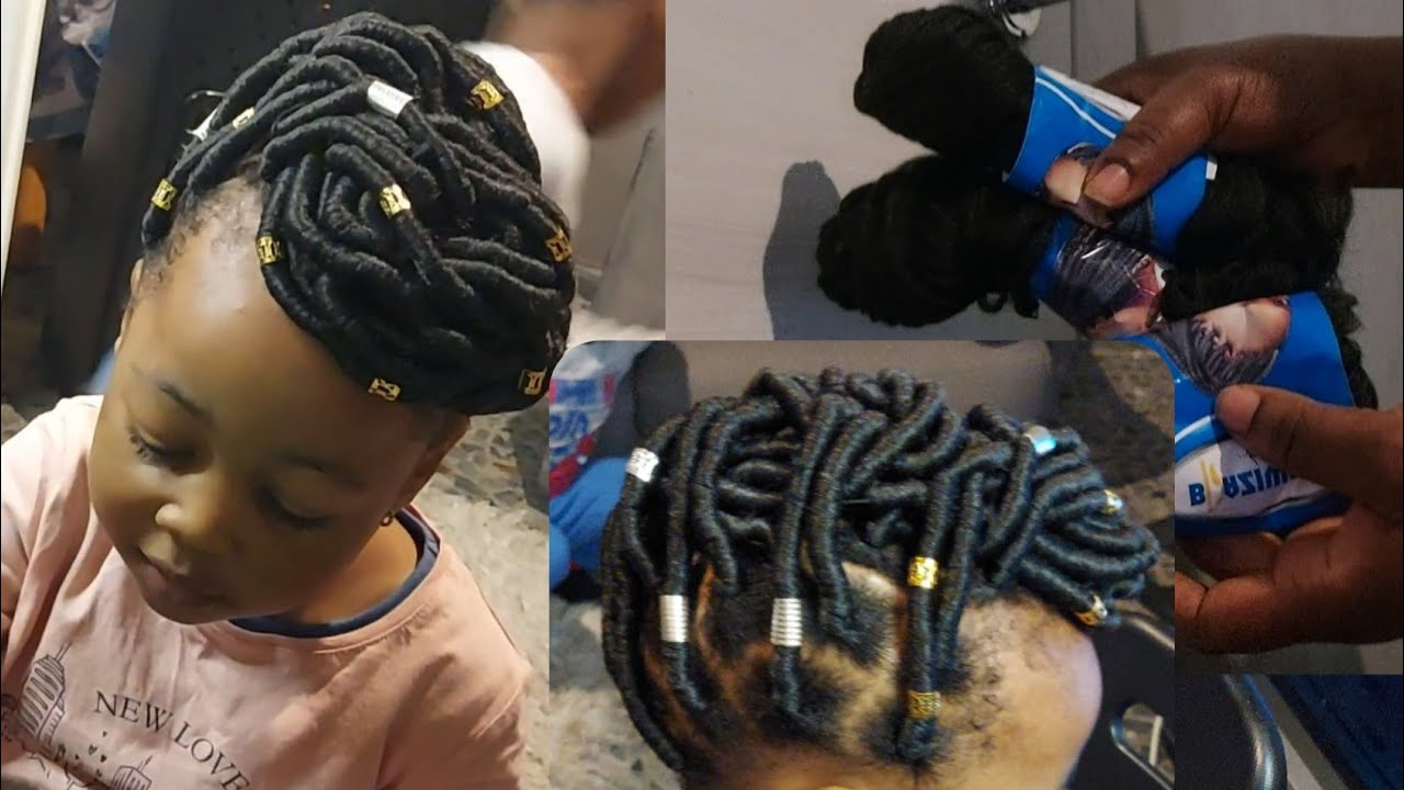 New treading tutorial with Brazilian wool beautifulhairstyle( easy to make )
