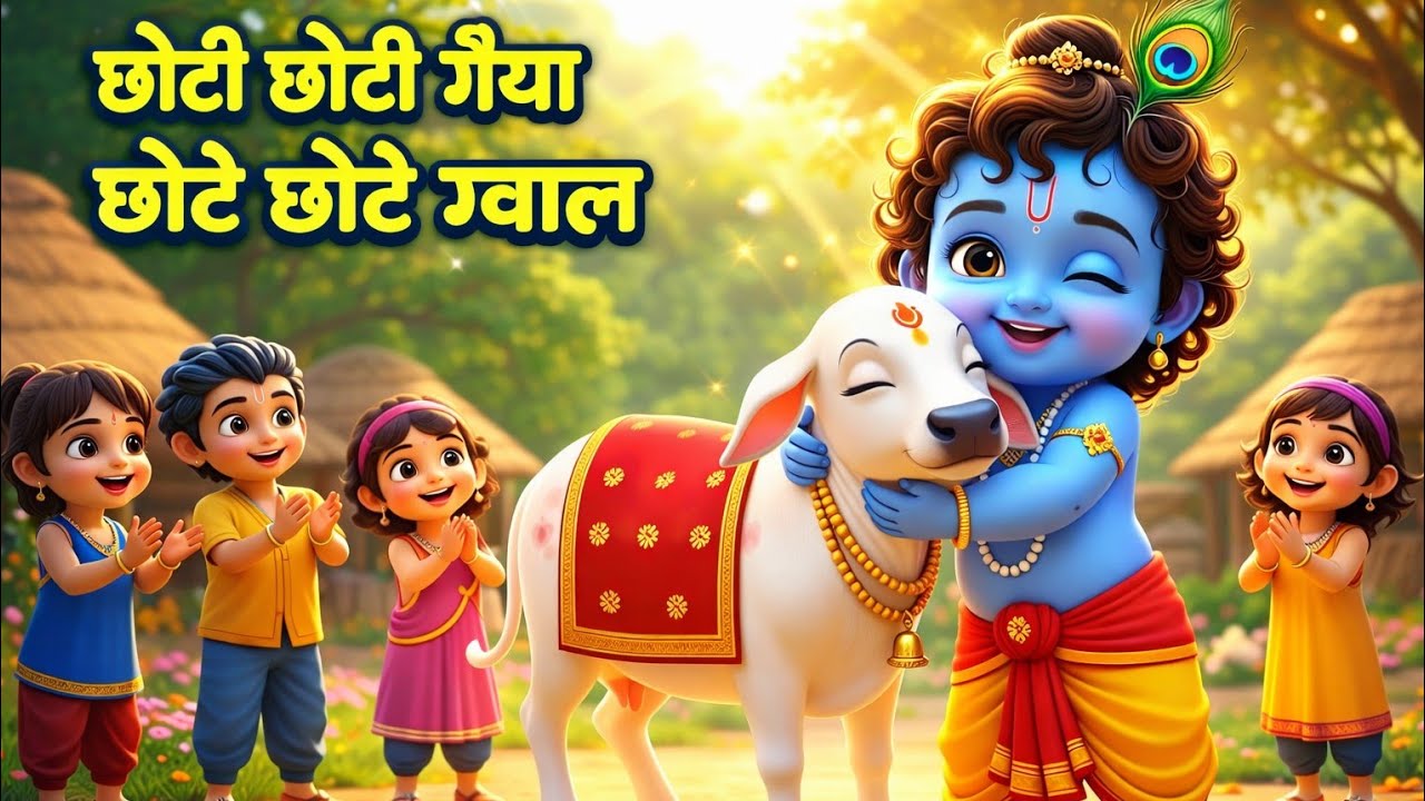Choti Choti Gaiya, Chote Chote Gwal | छोटी छोटी गैया | #Little Krishna Bhajan - Krishna Bal Leela