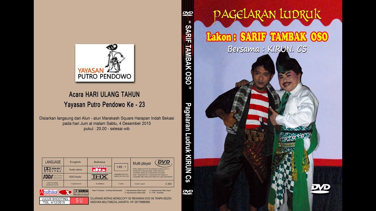 LUDRUK LAKON SARIP TAMBAK OSO - BERSAMA KIRUN. SC