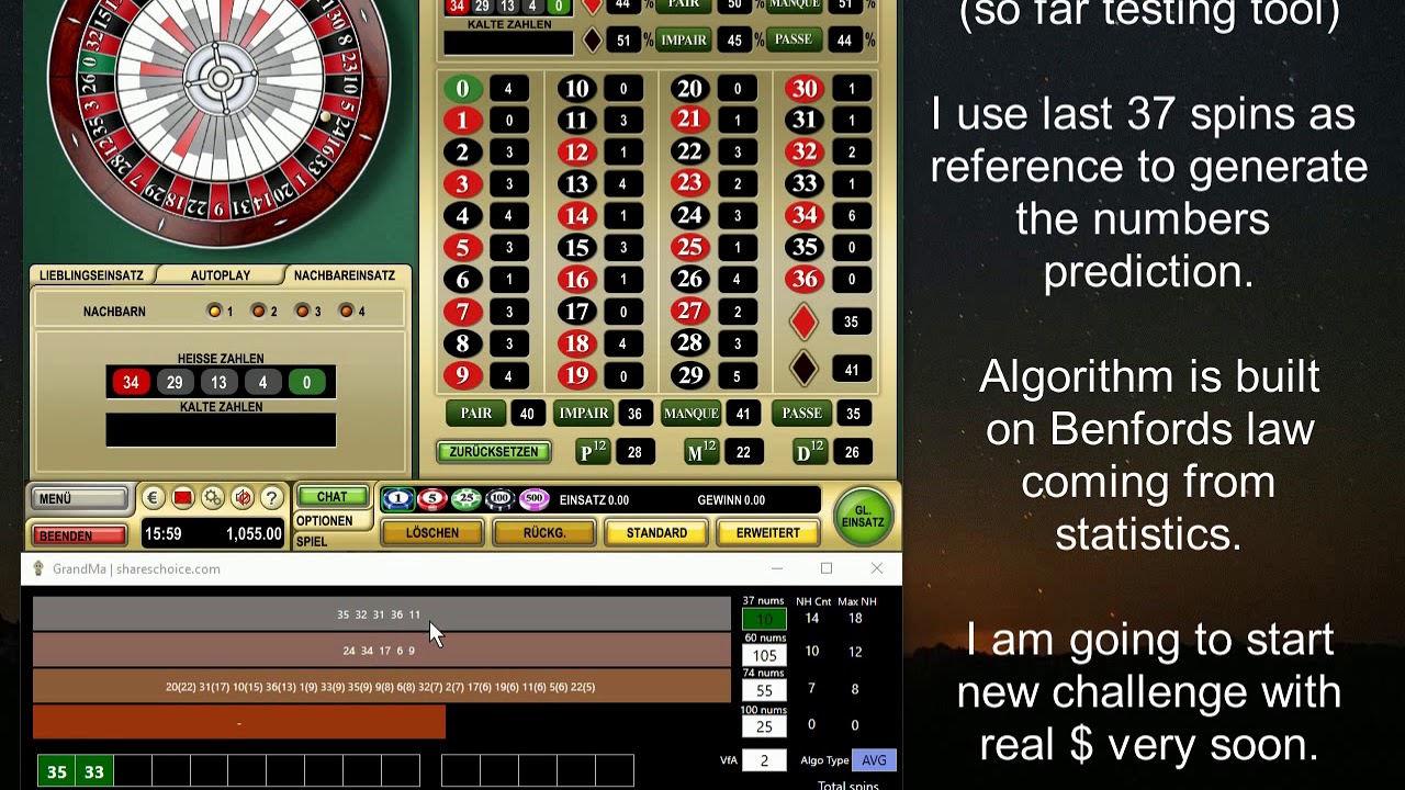 GrandMa App | testing tool | RNG online roulette strategies, systems | Casino Club