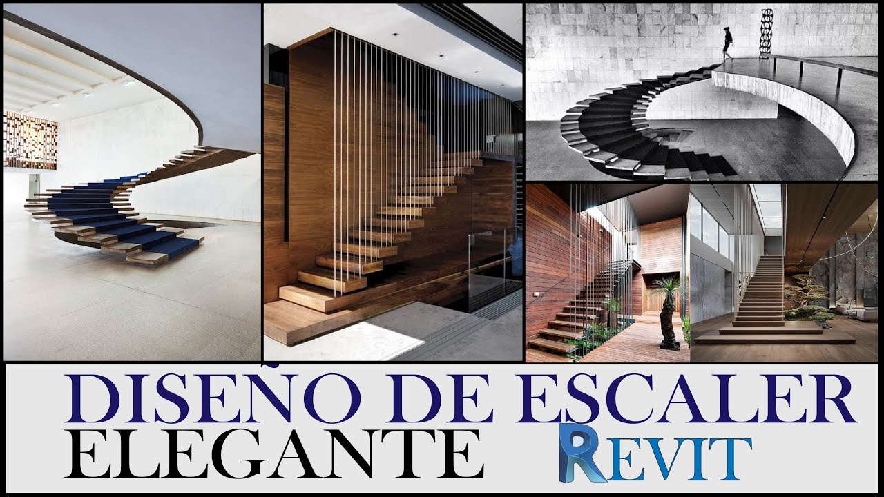 🔥 escaleras elegantes (diseños de escaleras) en revit