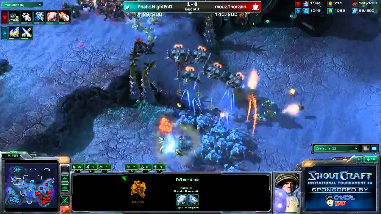 ► SHOUTcraft - SCi4 - RO8 : ThorZaIN vs NightEnD G2