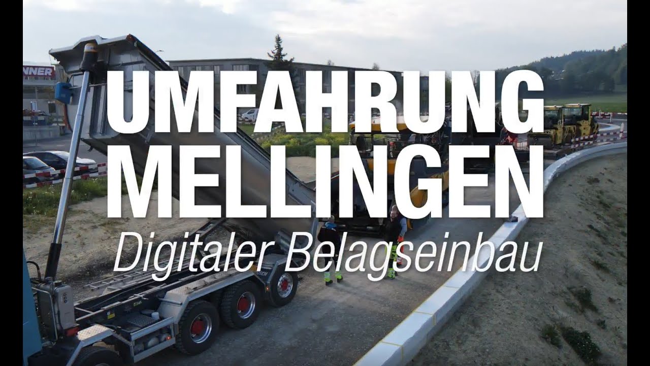 Umfahrung Mellingen BIM Belagseinbau  | Marti AG, Bauunternehmung