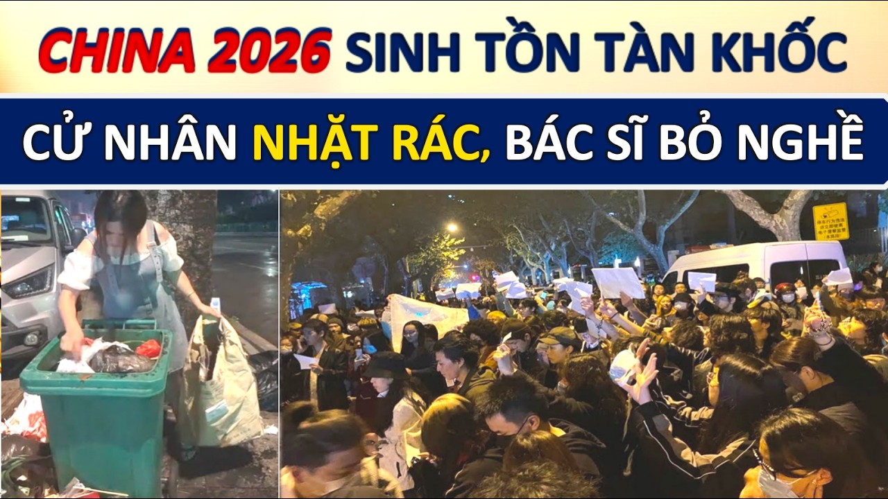 Nhiều Thanh Niên Trung Quốc chuyển nghề sang nhặt, tranh giành rác: TỶ LỆ THẤT NGHIỆP CAO ĐÁNG SỢ...