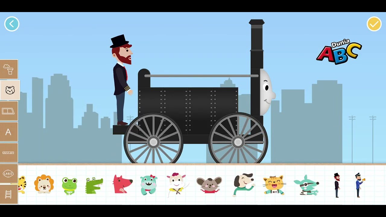Mengenal Lokomotif Pertama di Dunia! Lokomotif Trevithick di Labo Brick Train | Dunia ABC