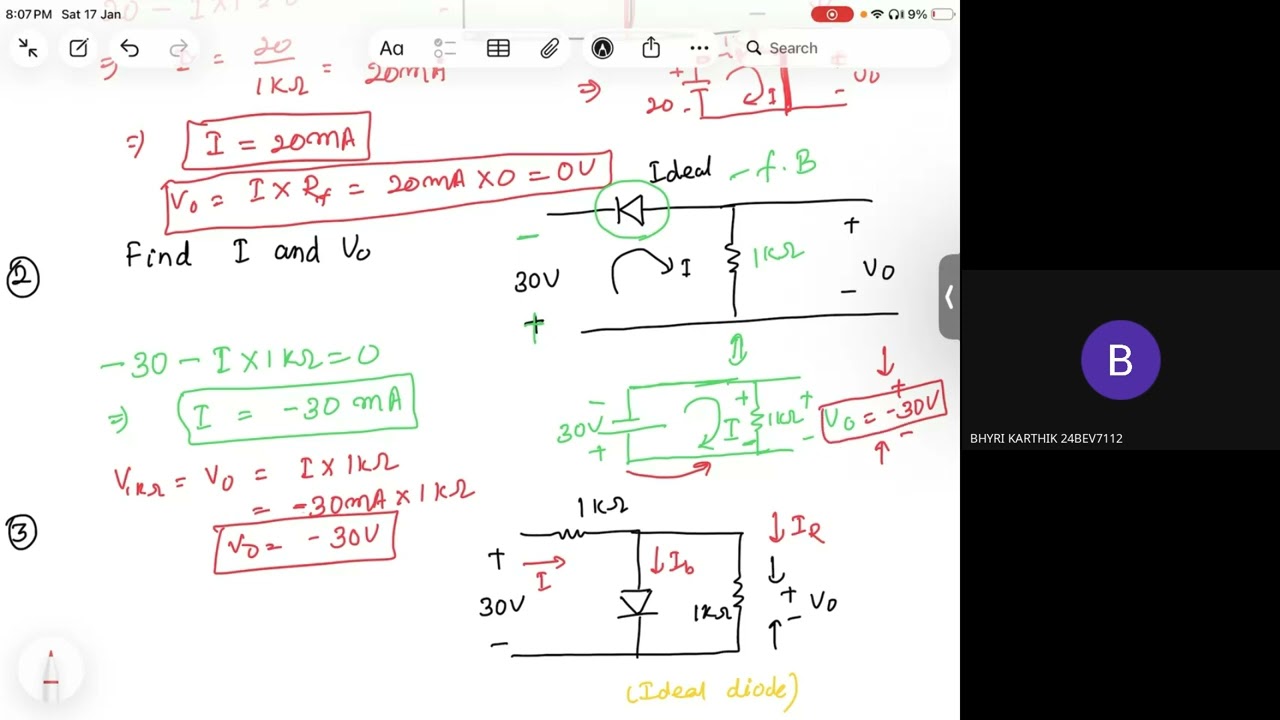 PN-Junction Diode Numericals