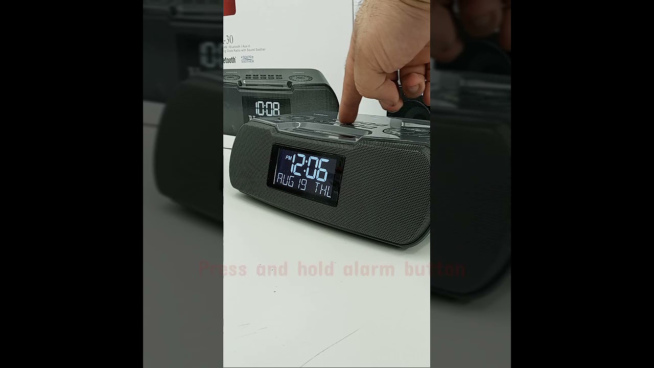Sangean RCR20/30 CLOCK RADIO  SETUP
