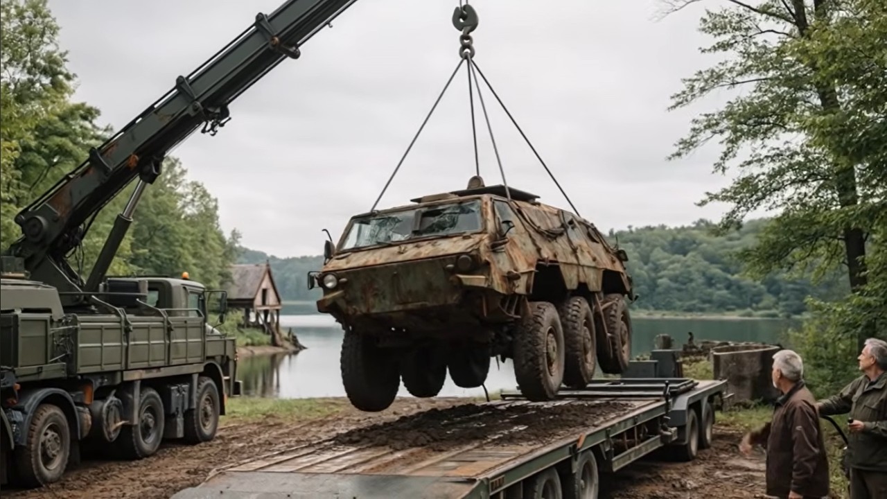 Rusted Abandoned Military Vehicle Restoration ASMR | Satisfying Armored APC Recovery Transformation