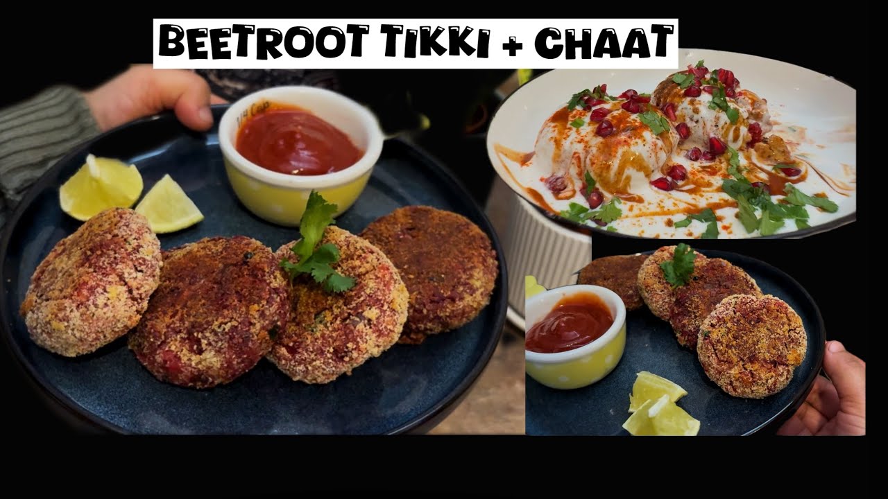 Beetroot Tikki 2 Ways : Healthy Tikki Recipe + Beetroot Tikki Chaat Twist!