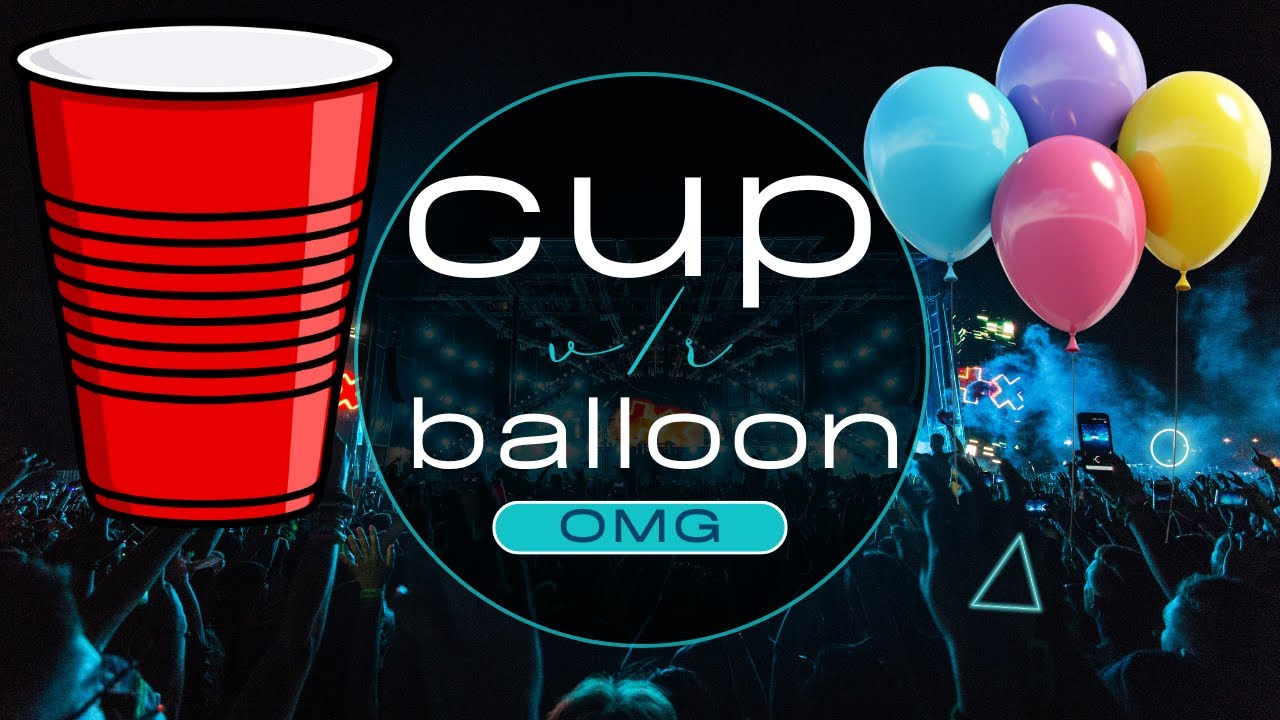 कप और बैलून चैलेंज गेम |cup and balloon challenge, PART 6 | cup and balloon | balloon challenge