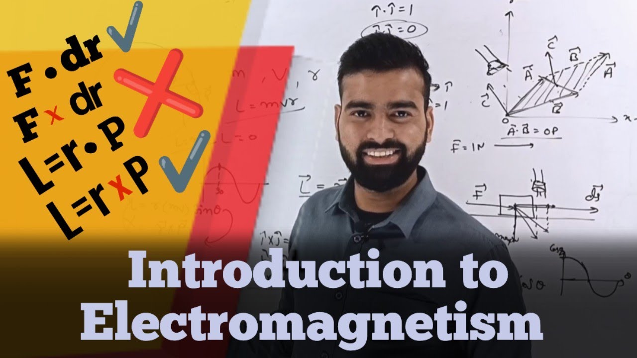 Introduction to Electromagnetism || Difference between dot product and cross product