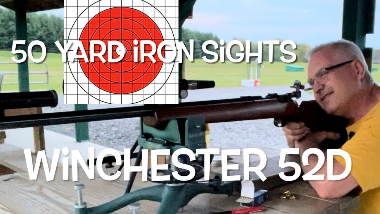 Испытание на прочность прицельных приспособлений на 50 ярдов. Прицелы Winchester 52D Al Freeland со стандартной скоростью CCI!