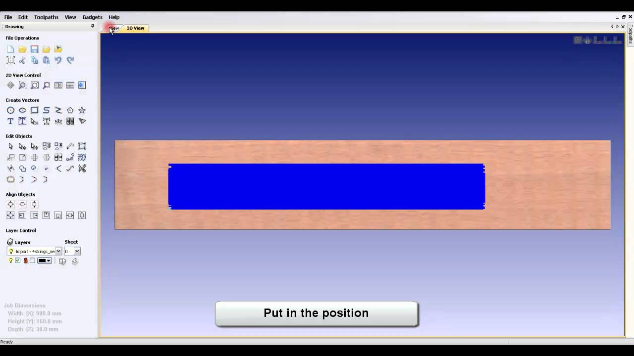 3D neck bass guitar on Cut3D and Vcarve Pro v6