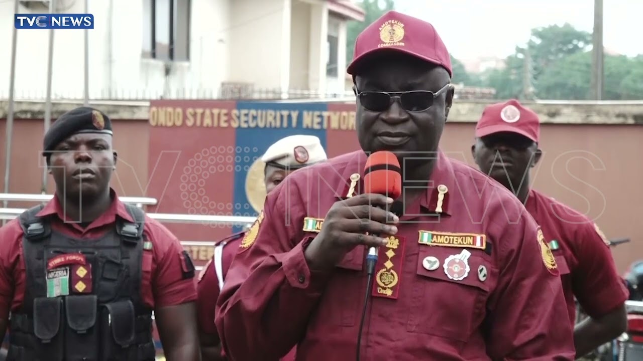 WATCH: Amotekun Parades Suspected Criminals In Ondo