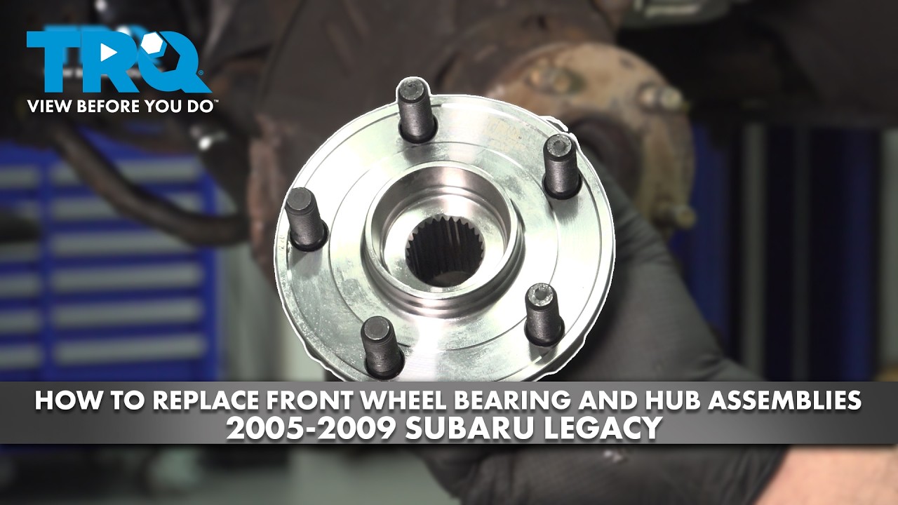 How to Replace Front Wheel Bearing & Hub Assemblies 2005-2009 Subaru Legacy