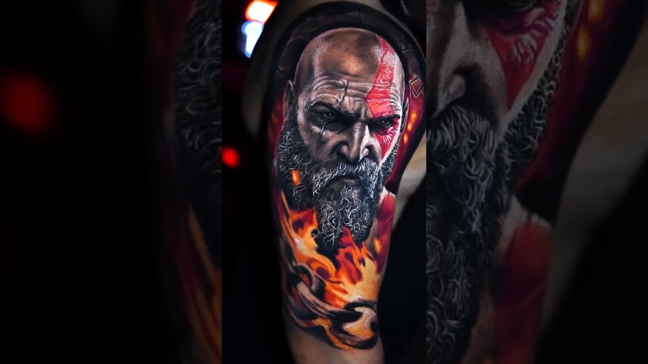 Kratos (God of war) #viral #tattoo #instattoo #godofwar