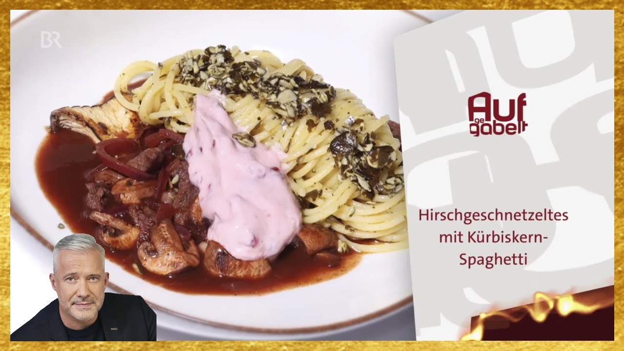Alexander Herrmann - Hirschgeschnetzeltes mit Kürbiskern Spaghetti