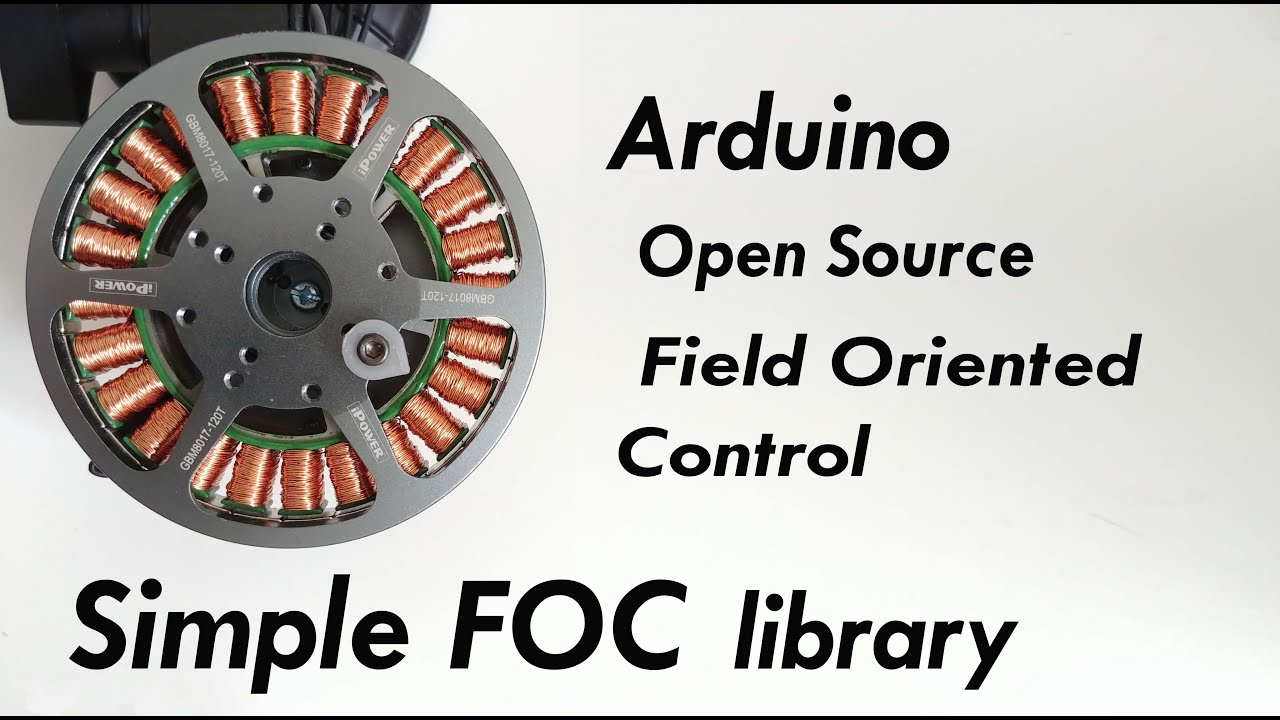 Библиотека управления с ориентацией на поле (FOC) для Arduino (полный пример HMBGC) - SimpleFOCli...