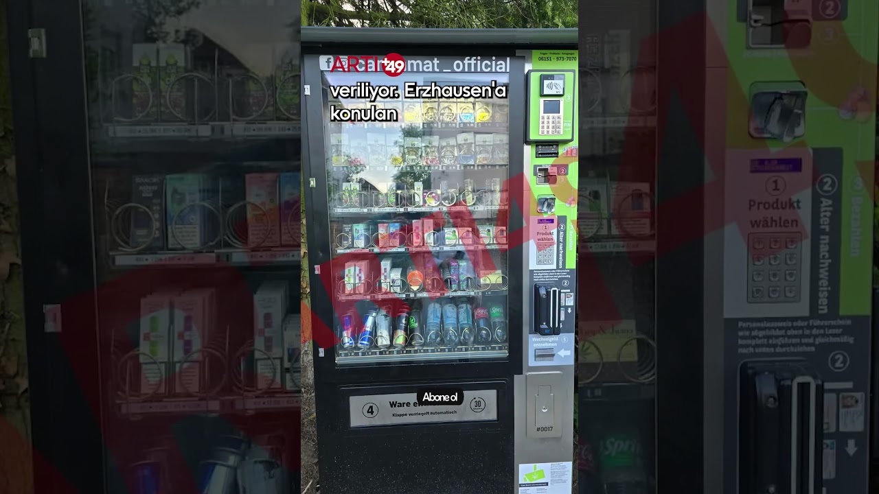 Almanya'ya esrar otomatları geldi