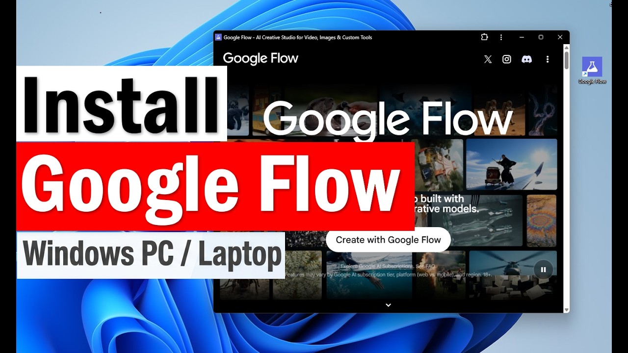 Как скачать и установить Google Flow на ПК или ноутбук с Windows | Как скачать Google Flow в виде...