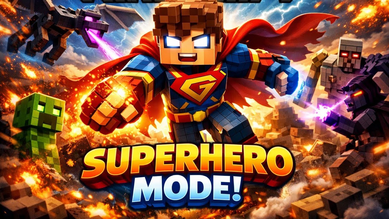 I Became a SUPERHERO in Minecraft!