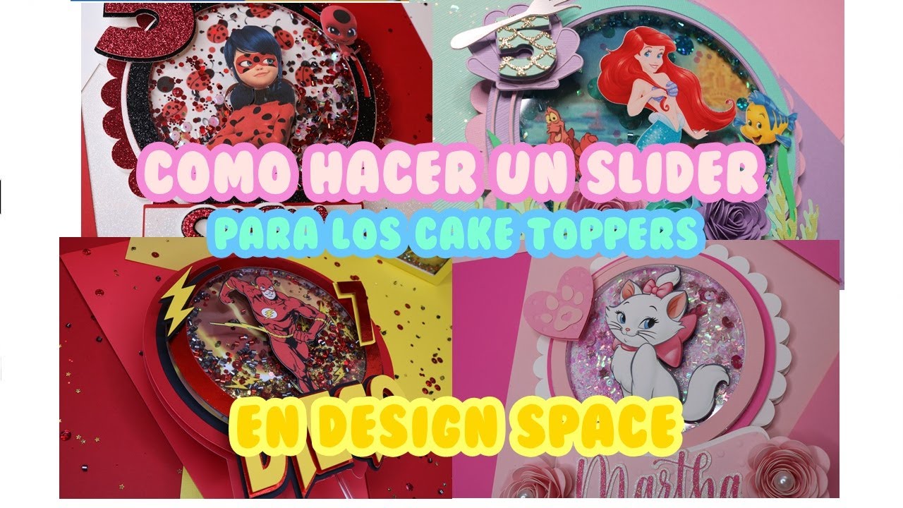 como hacer un slider para los cake toppers en design space