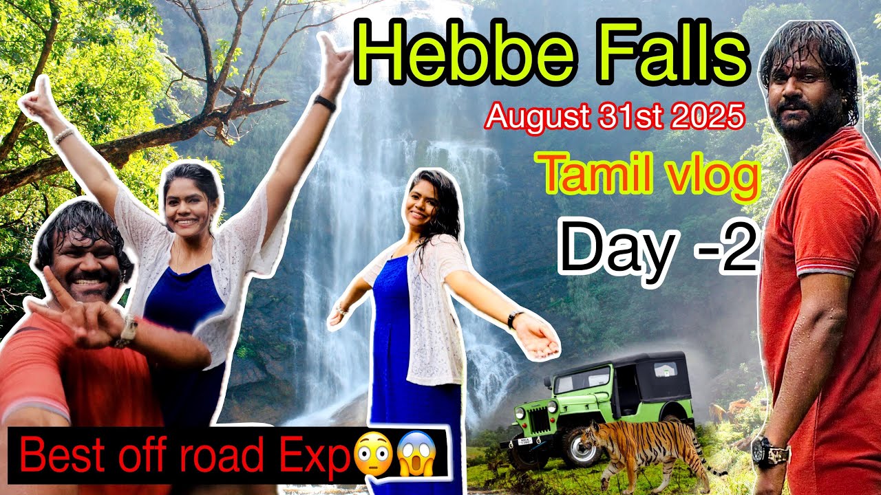 🌧️ Hebbe Falls | Chikmagalur Monsoon Trip Day 2 | August 2025 Travel Vlog | Tamil vlog | vsfootsteps